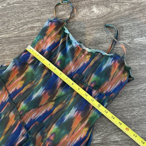 Urban Outfitters Babydoll Mini Dress Sz Small Multicolor Fairy Rainbow Coquette - Picture 4 of 12